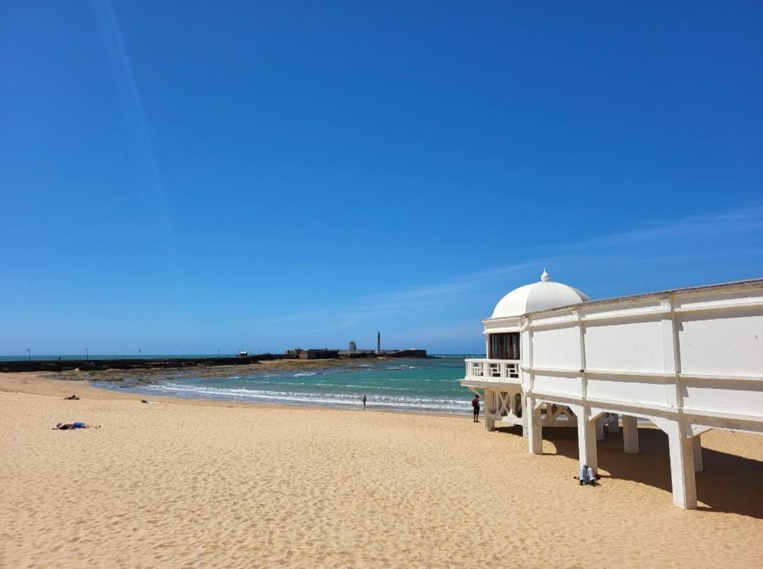 Cadiz Playa La Caleta Terraza Con Barbacoa Apartment Exterior photo